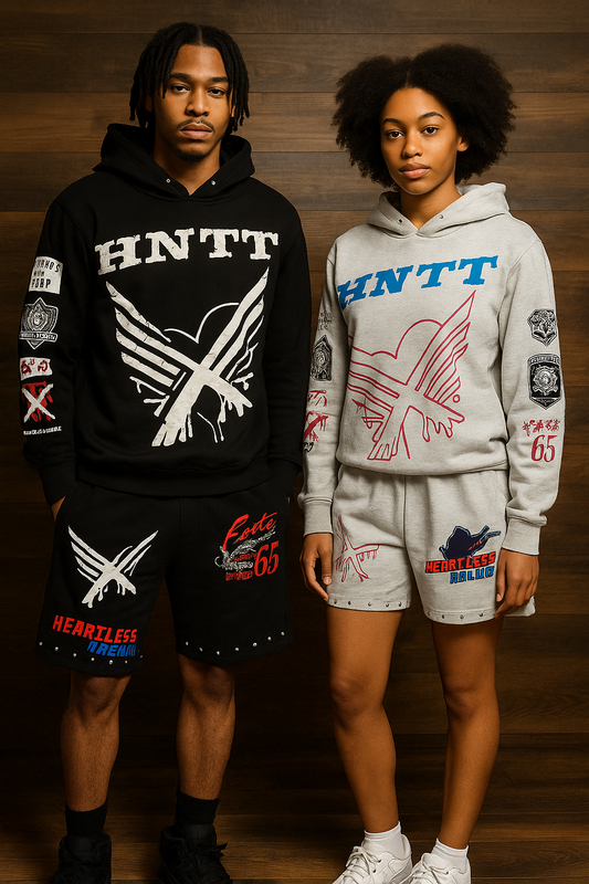 Heartless Racing Hoodie & Shorts Set
